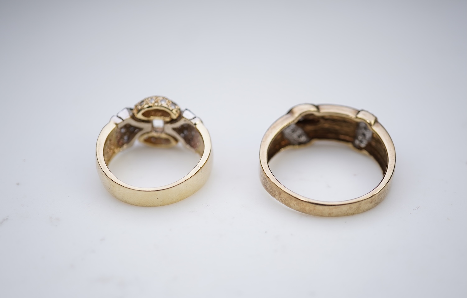 Two diamond rings